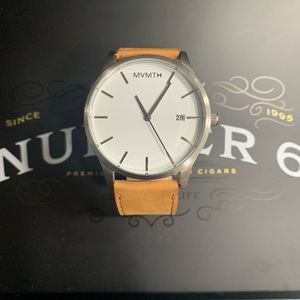 MVMT Classic White/Tan Watch